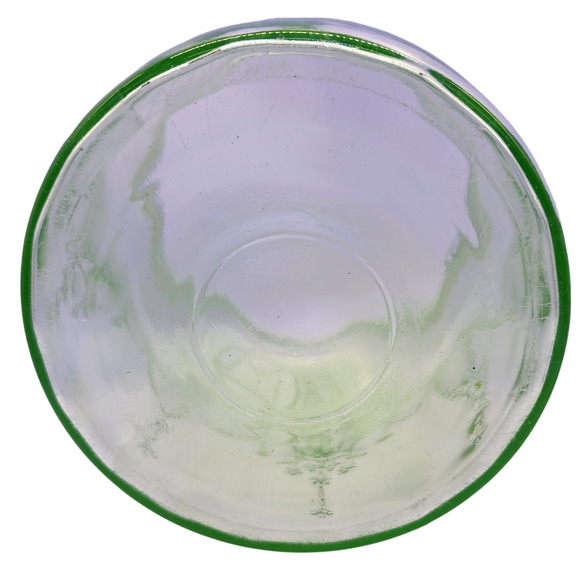 Anchor Hocking Green Uranium Glass Cameo Ballerina Biscuit Cookie Jar W/Lid - Picture 4 of 6